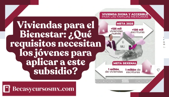 Viviendas para el Bienestar: ¿Qué requisitos necesitan los jóvenes para aplicar a este subsidio?