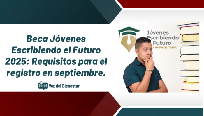 Beca Jóvenes Escribiendo el Futuro 2025: Requisitos para el registro en septiembre.