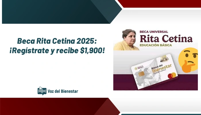 Beca Rita Cetina 2025: ¡Regístrate y recibe $1,900!