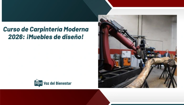 Curso de Carpintería Moderna 2026: ¡Muebles de diseño!