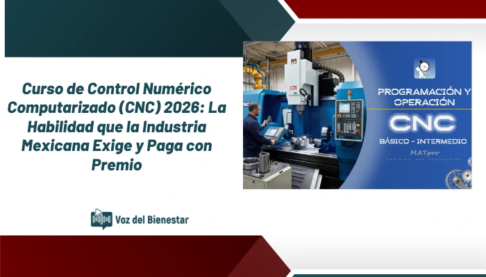 Curso de Control Numérico Computarizado (CNC) 2026: La Habilidad que la Industria Mexicana Exige y Paga con Premio