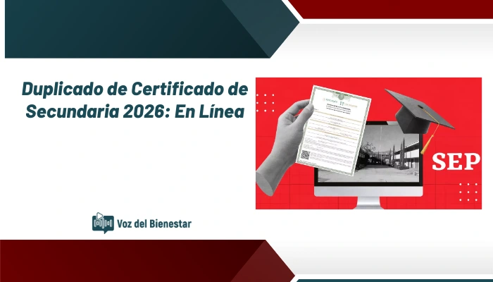 Duplicado de Certificado de Secundaria 2026: En Línea