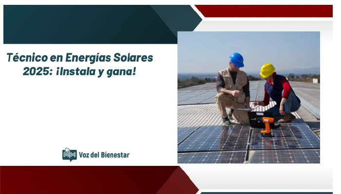Técnico en Energías Solares 2025: ¡Instala y gana!