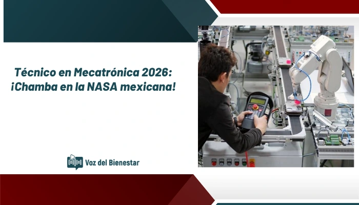 Técnico en Mecatrónica 2026: ¡Chamba en la NASA mexicana!