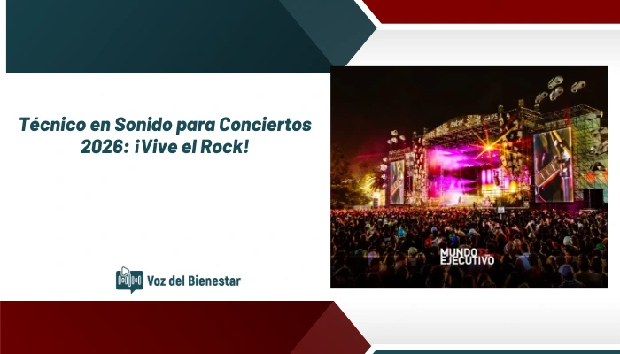 Técnico en Sonido para Conciertos 2026: ¡Vive el Rock!