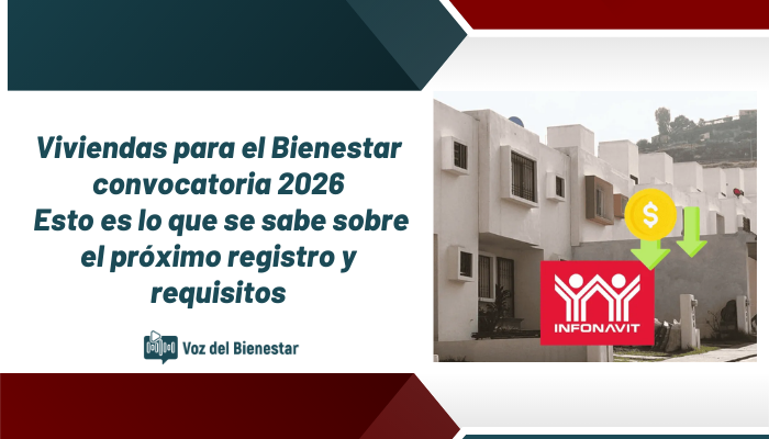 Viviendas para el Bienestar convocatoria 2026: Esto es lo que se sabe sobre el próximo registro y requisitos