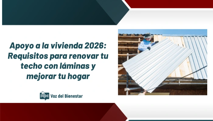Apoyo a la vivienda 2026: Requisitos para renovar tu techo con láminas y mejorar tu hogar