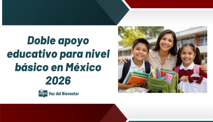 Doble apoyo educativo para nivel básico en México 2026