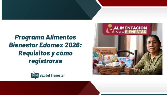 Programa Alimentos Bienestar Edomex 2026: Requisitos y cómo registrarse