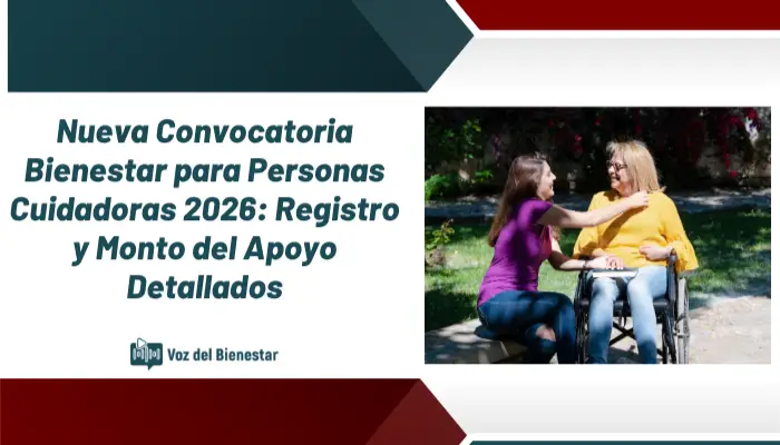 Nueva Convocatoria Bienestar para Personas Cuidadoras 2026: Registro y Monto del Apoyo Detallados