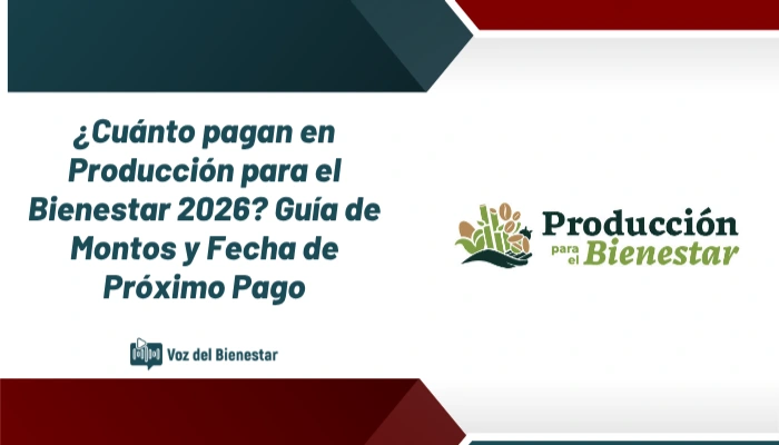 ¿Cuánto pagan en Producción para el Bienestar 2026? Guía de Montos y Fecha de Próximo Pago