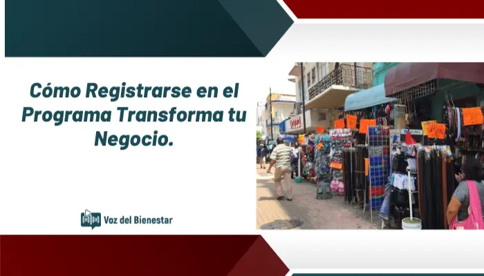 Cómo Registrarse en el Programa Transforma tu Negocio.